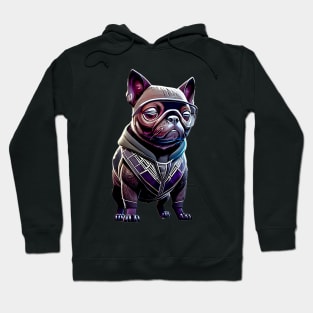 Black Pug in Panther Costume - Adorable Black Pug Design Hoodie